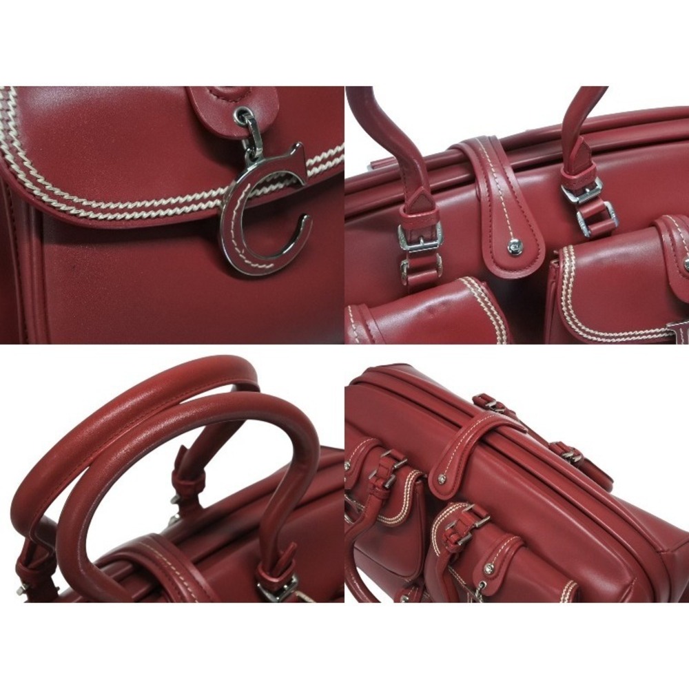 Christian Dior Doctors Bag Red Leather - Picture 6 of 10